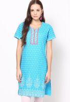 Jaipur Kurti Blue Printed Kurtis