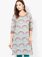 Jaipur Kurti Off White Printed Kurtis