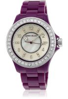 Karen Millen K K123 Purple/White Analog Watch