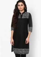 Kira Black Solid Kurtas