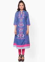 Kurti'S Blue Printed Kurtis