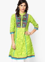 Kurti'S Green Embroidered Kurtis