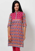 Kurti'S Pink Printed Kurtis