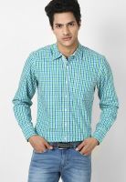 Lee Green Check Slim Fit Casual Shirt