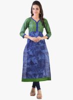 Libas Blue Printed Kurta