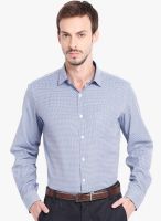 Mark Taylor Blue Checks Slim Fit Formal Shirt