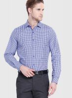 Mark Taylor Light Blue Check Slim Fit Formal Shirt