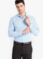 Mark Taylor Light Blue Check Slim Fit Formal Shirt