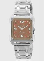 Olvin 1518 Sm05 Silver/Brown Analog Watch