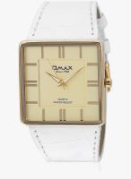 Omax Ts 270 White/Gold Analog Watch