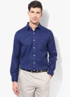 Peter England Blue Slim Fit Formal Shirt