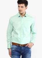 Peter England Green Slim Fit Formal Shirt