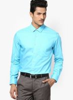 Peter England Light Blue Slim Fit Formal Shirt