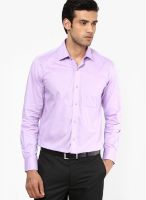 Peter England Purple Slim Fit Formal Shirt