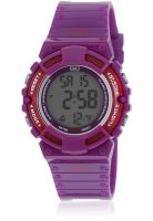 Q&Q M138J004Y Purple/Grey Digital Watch