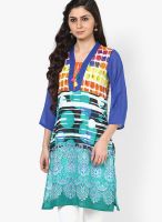 Rain & Rainbow Green Printed Kurtas