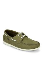 Red Tape Olive Boat Shoes