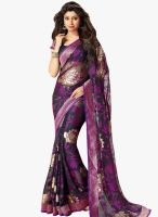 Roop Kashish Black Printed Saree