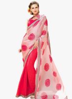 Roop Kashish Pink Printed Saree