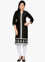 Salwar Studio Black Printed Kurtis