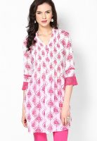 Sangria Pink Printed Kurtis