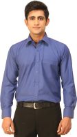 Seven Days Men's Solid Formal Blue Shirt