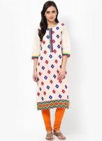 Shree Cream Embroidered Kurta