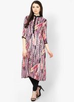 Shree Fuchsia Printed Kurta