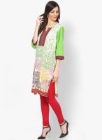 Shree Green Printed Kurtis