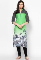 Shree Green Printed Kurtis