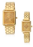 Sonata 70538080Ym01 Golden/Golden Analog Watch