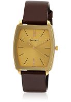 Sonata Nd7085Yl02-Sda626 Brown/Golden Analog Watch