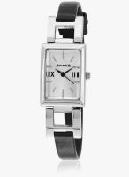 Sonata Nf8982sl01j Black/Silver Analog Watch