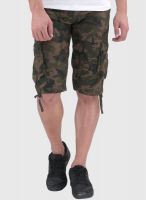 Sports 52 Wear Printed Khaki Shorts