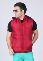 Status Quo Sleeveless Solid Men's Quilted Jacket