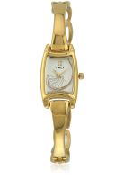Timex 001373-1 Golden/White Analog Watch