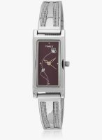 Timex J600-Sor Silver/Purple Analog Watch