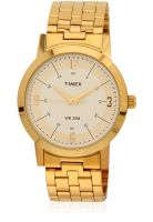 Timex Ti000t10200 Golden/White Analog Watch