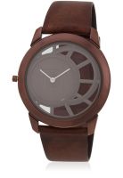 Titan 1576Ql01 Brown Analog Watch