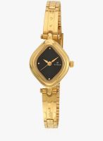 Titan Karishma 2536YM02 Golden/Black Analog Watch