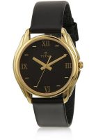 Titan Ne1578Yl03 Black/Black Analog Watch