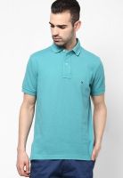 Tommy Hilfiger Green Solid Polo T-Shirts