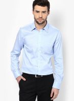 Turtle Solid Blue Formal Shirt