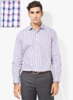 Van Heusen Purple Regular Fit Formal Shirt