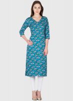 Vani Blue Printed Kurtis