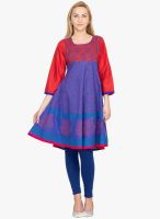 Vani Blue Printed Kurtis
