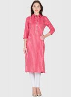 Vani Pink Printed Kurtis