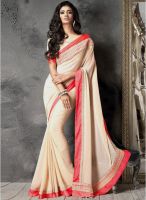 Vishal Beige Embellished Saree