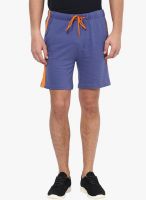 Yepme Blue Solid Shorts