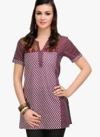 Yepme Brown Printed Kurtis